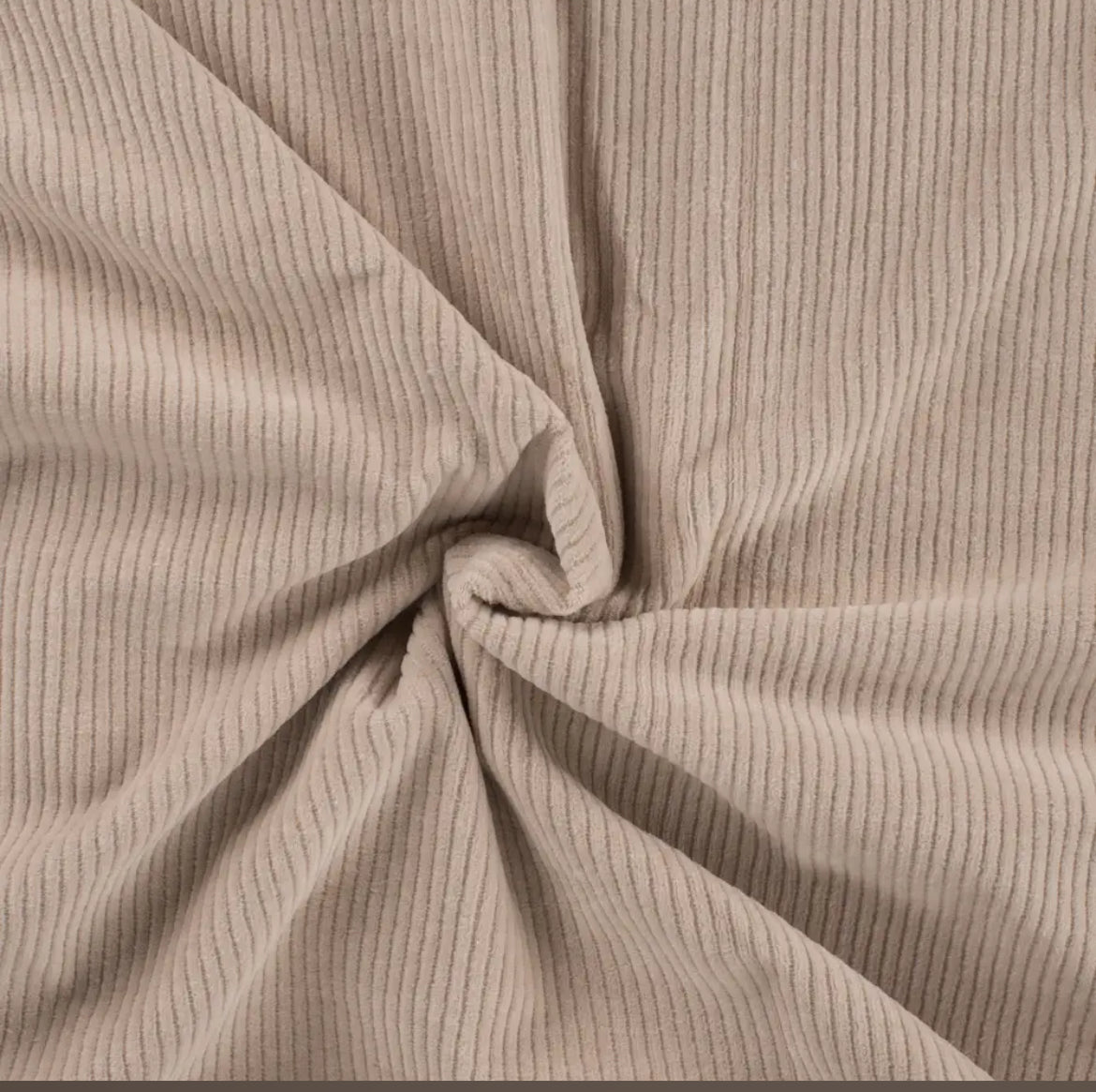 Cord Jersey Nicky schmal Sand 12/1