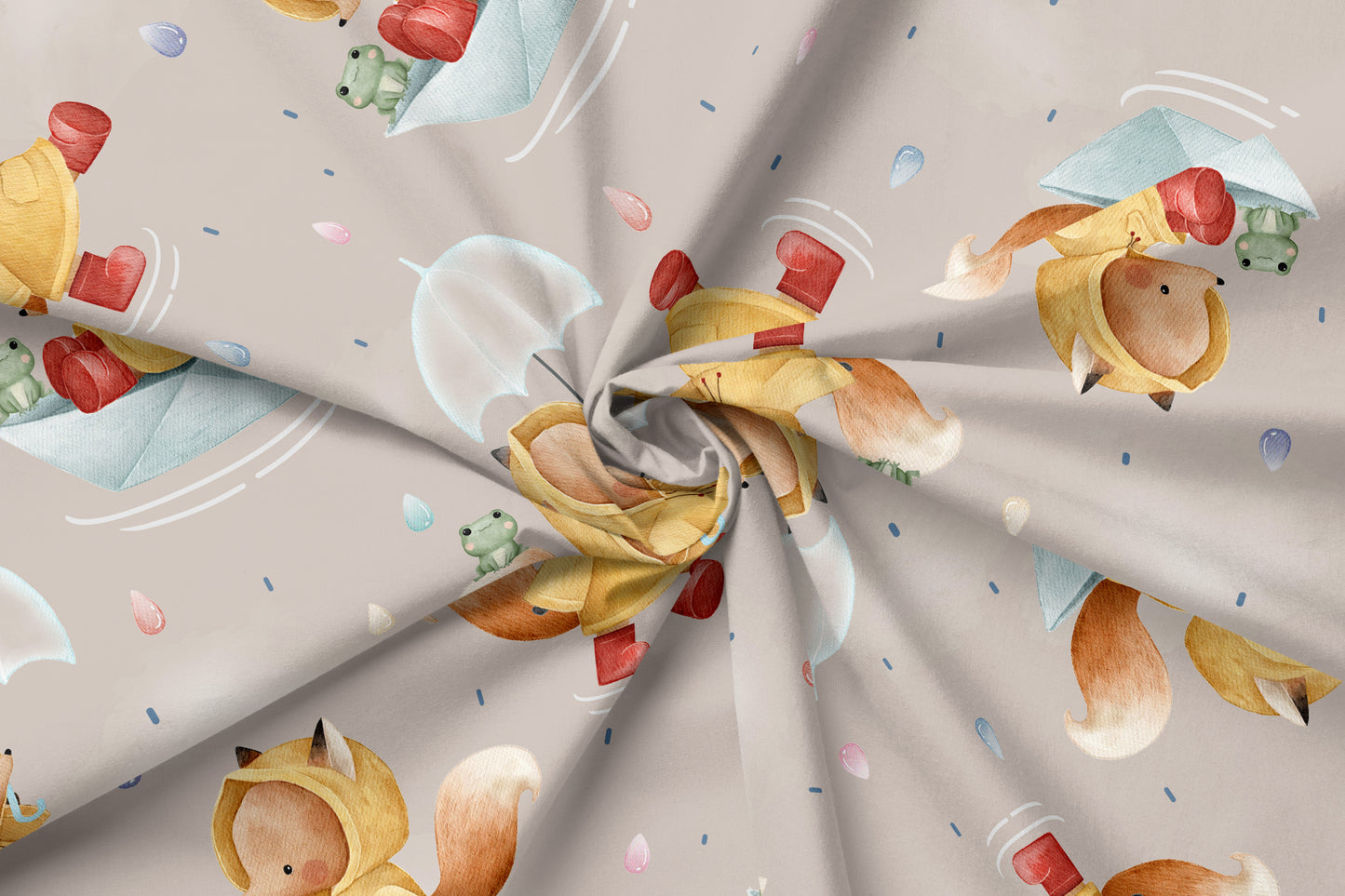 French Terry Eigenproduktion "Foxy in the Rain"