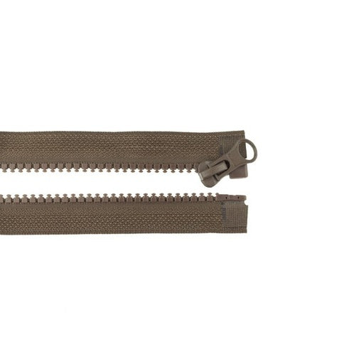 Teilbarer Reißverschluss 80 cm "Taupe" 12