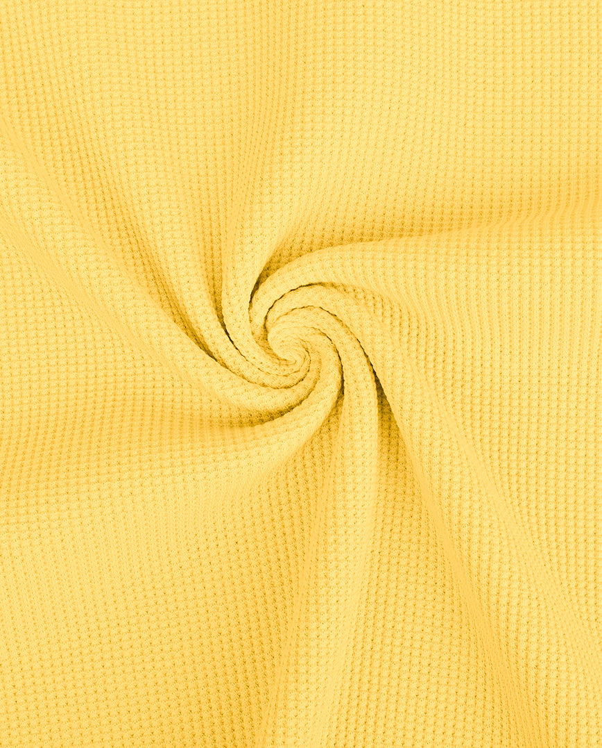 120 cm Waffelstrick Jersey gelb 16