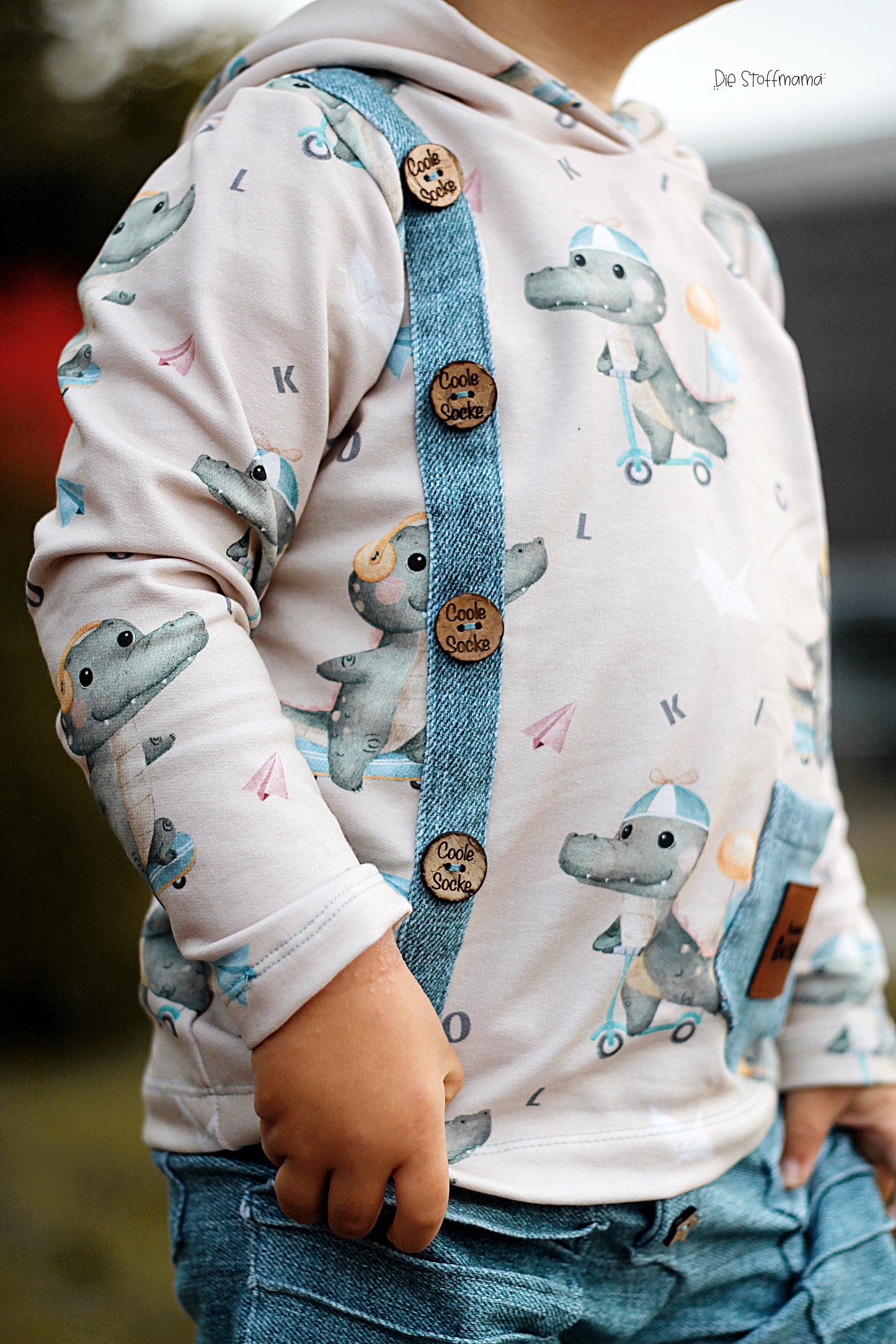 Kokosknopf einzeln "Coole Socke"