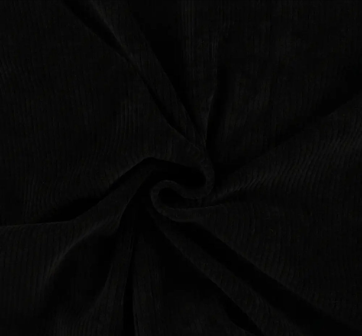 50 cm Cord Jersey Nicky schmal schwarz 03