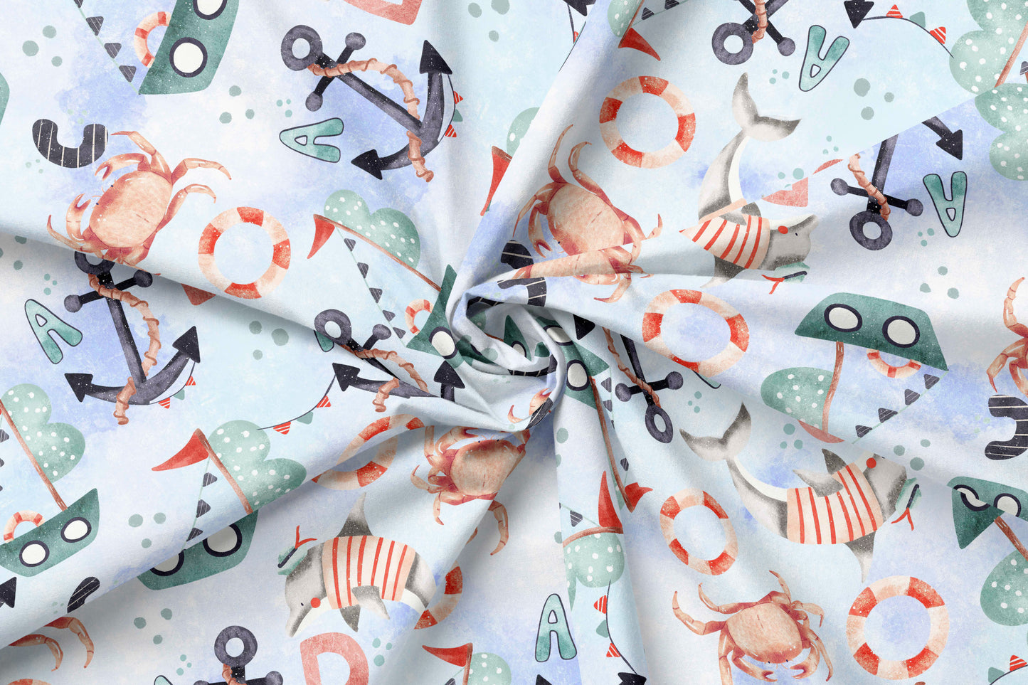 50 cm French Terry Eigenproduktion "ABC"