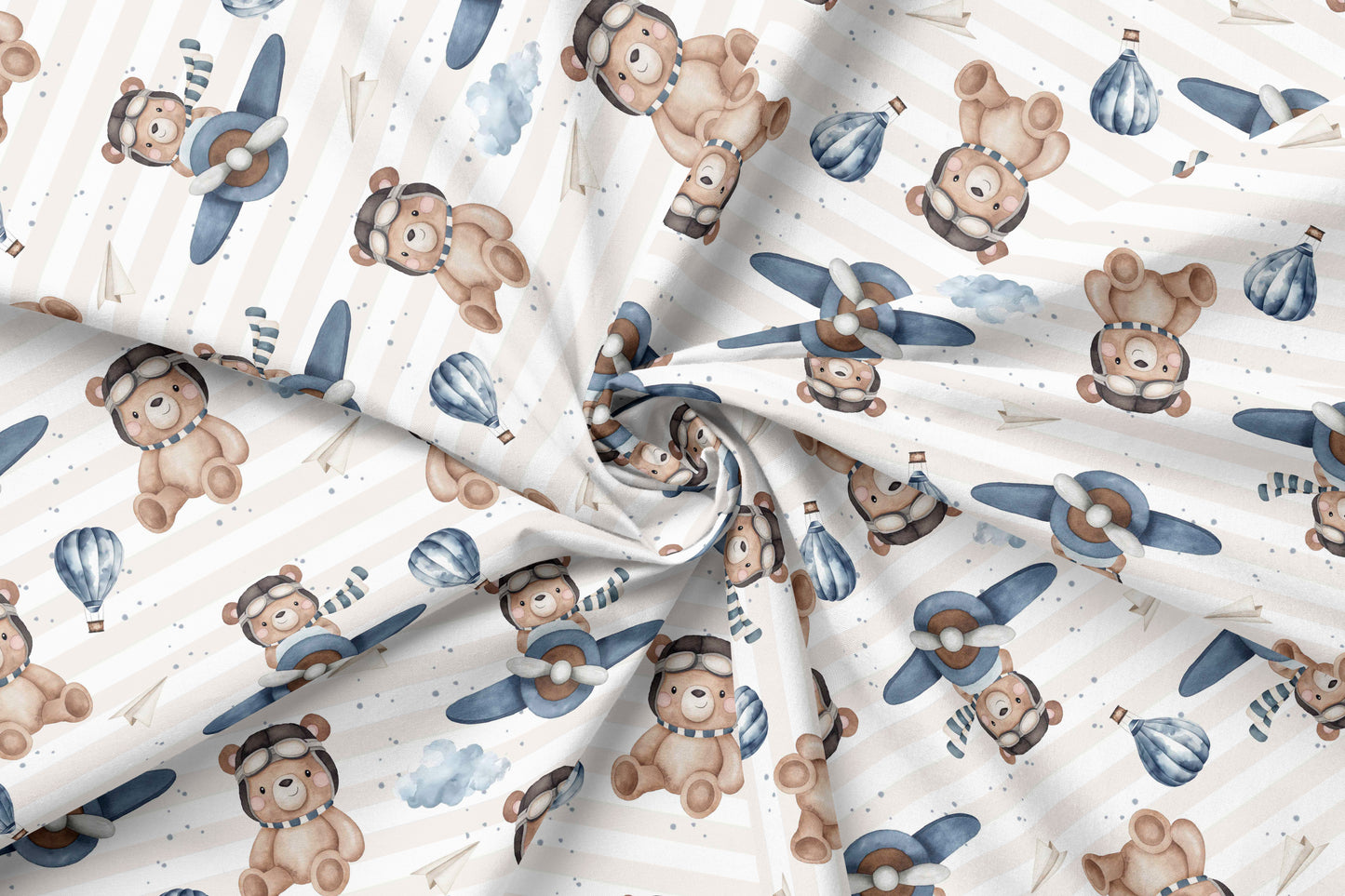 French Terry Eigenproduktion „Fliegerbär"