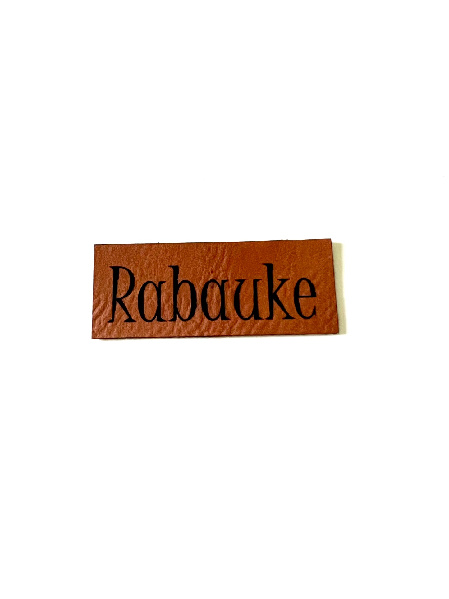 Lederlabel "Rabauke" 2 x 5 cm