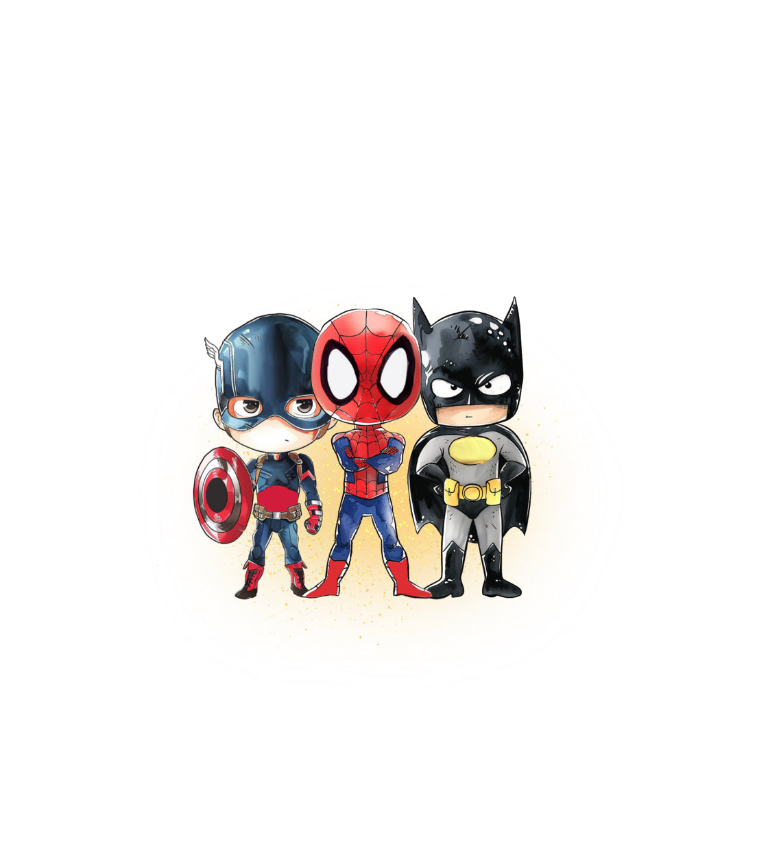 Bügelbild „Superhelden“