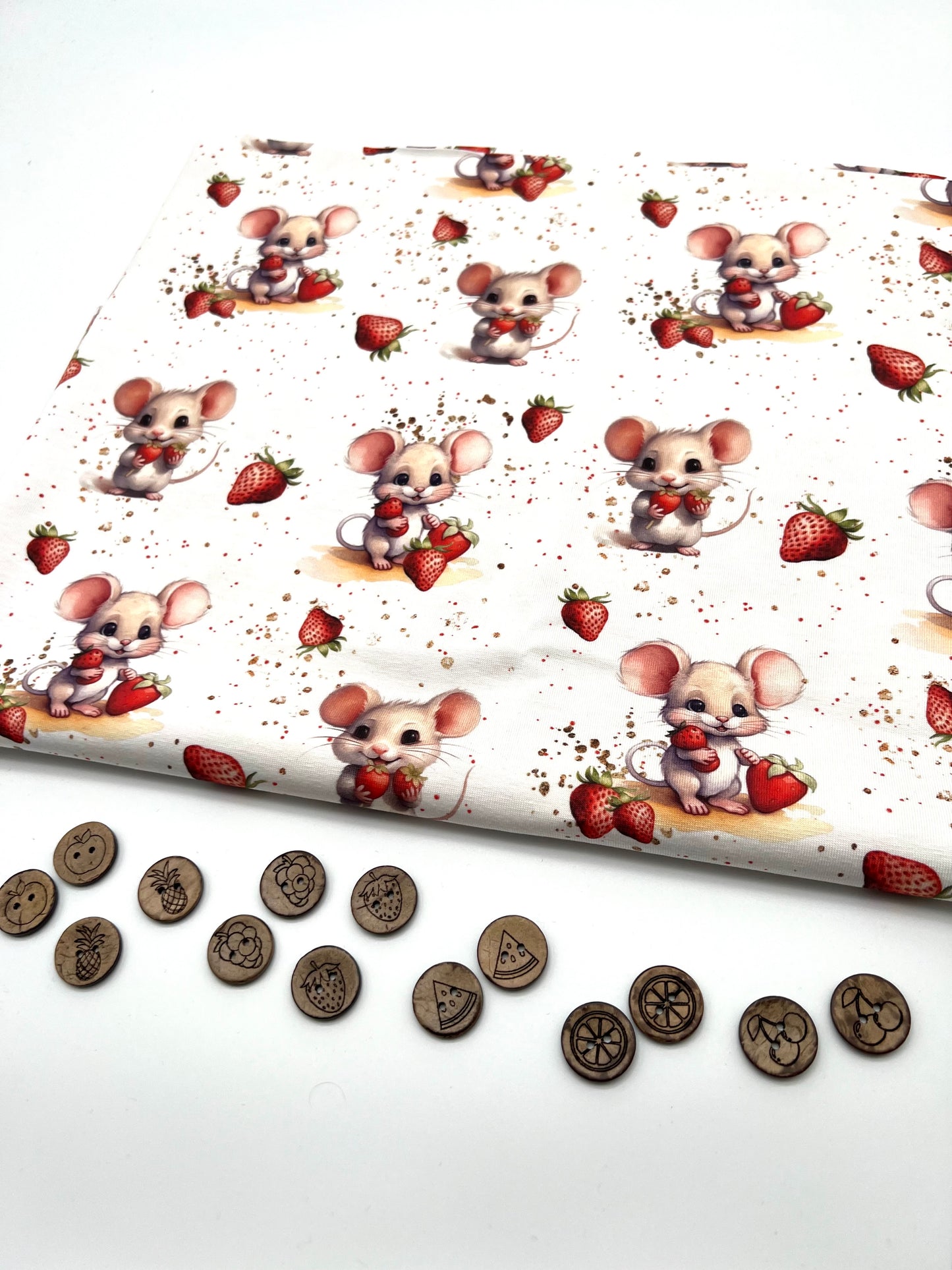 Jersey Eigenproduktion "Erdbeermäuschen"