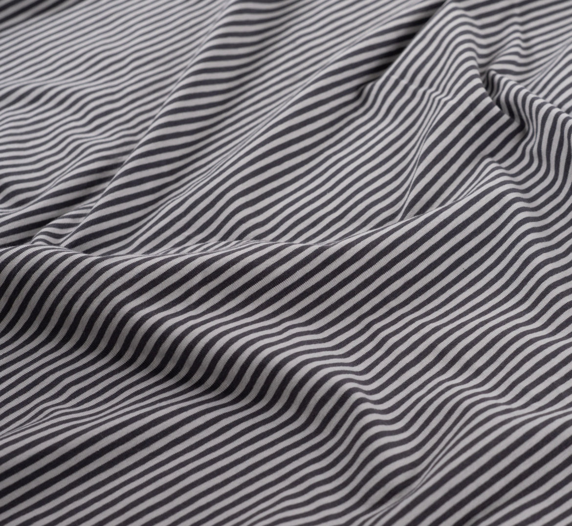 Jersey Streifen grau/dunkelgrau