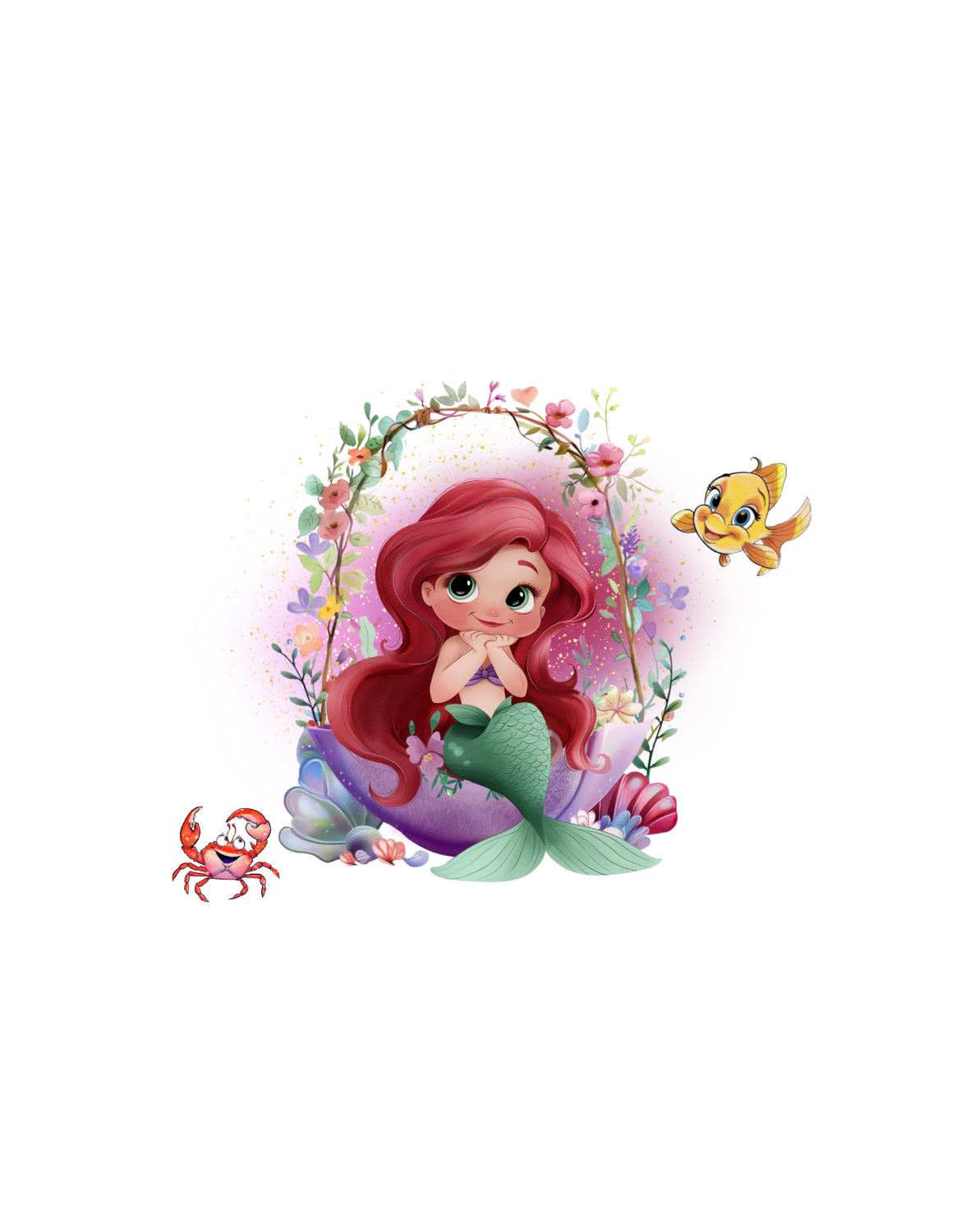 Bügelbild „Meerjungfrau“