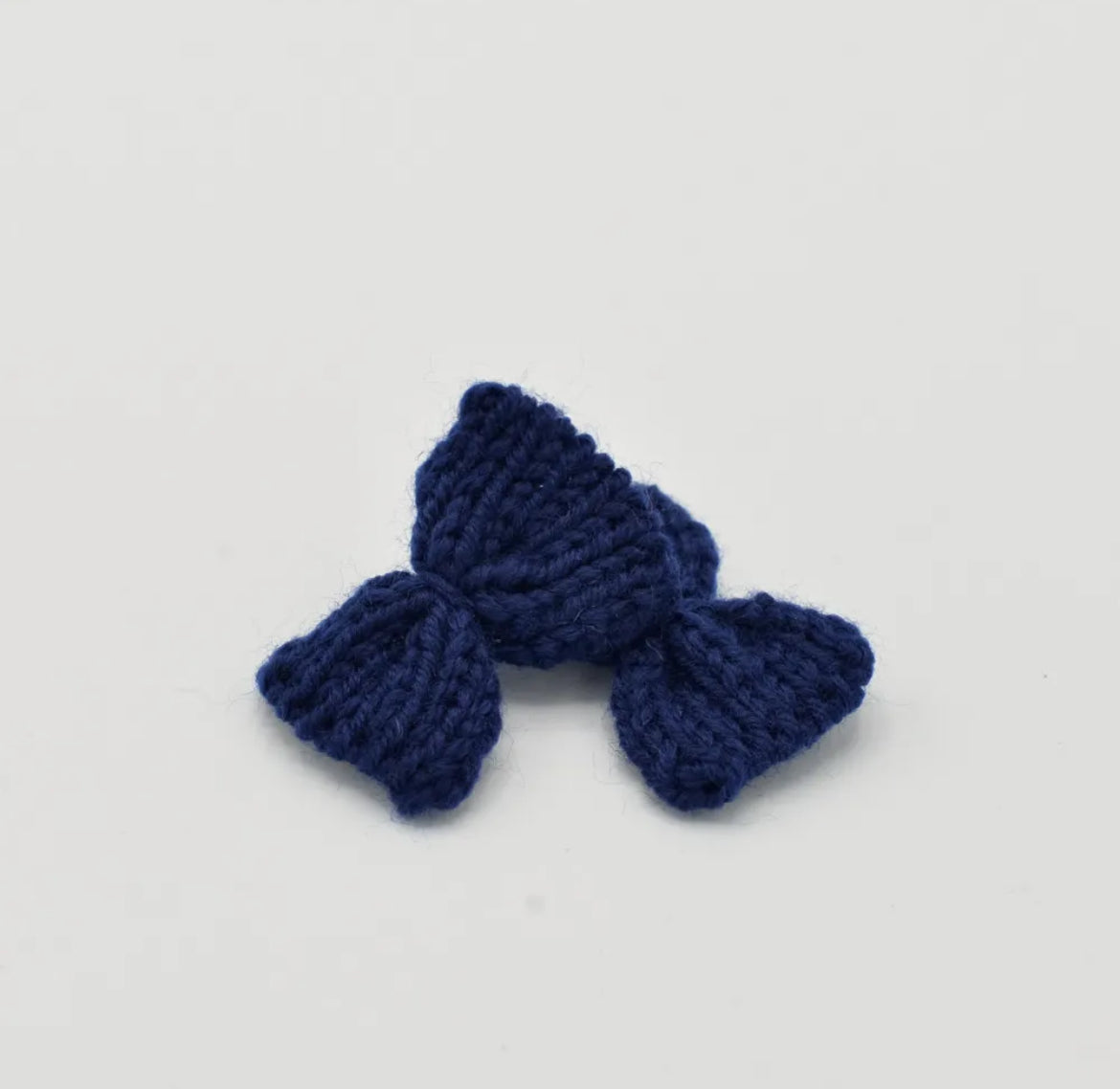 Schleifchen gestrickt Navy 41