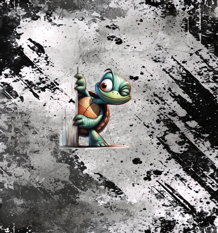 Panel 120x 150 cm French Terry Eigenproduktion „Schildkröte“