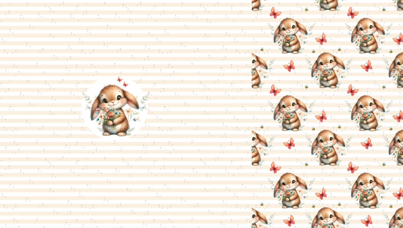 Panel 50x150 cm French Terry Eigenproduktion "Bunny Mia"