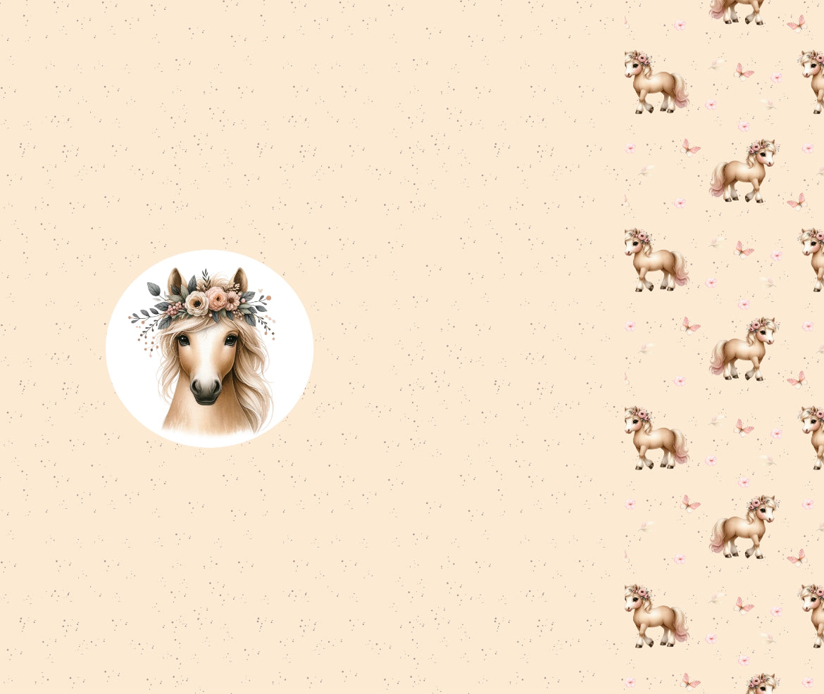 Panel 60 x 150 cm Jersey Eigenproduktion "Pferdchen"