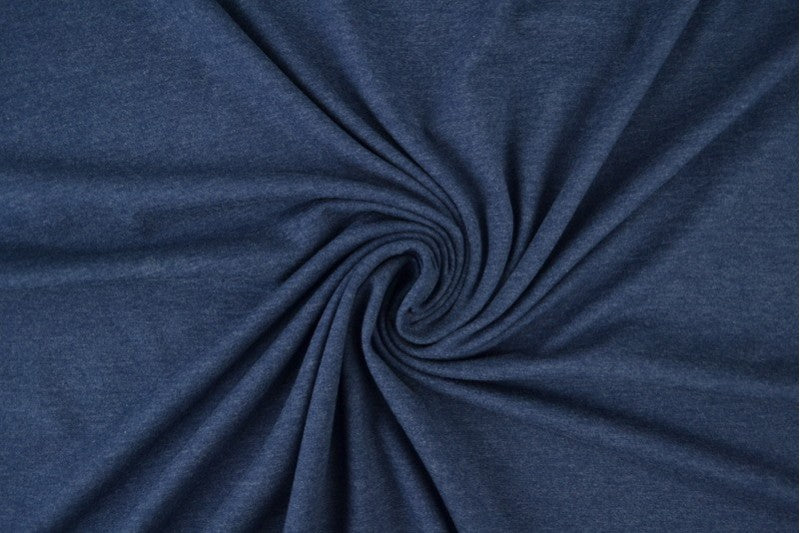 Jersey dunkle Jeans meliert M42