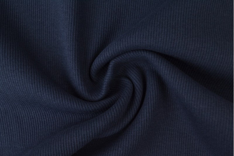 Ripp Bündchen dunkel Navy 40