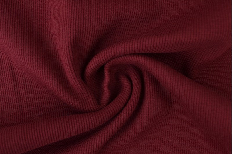 Ripp Bündchen bordeaux 24