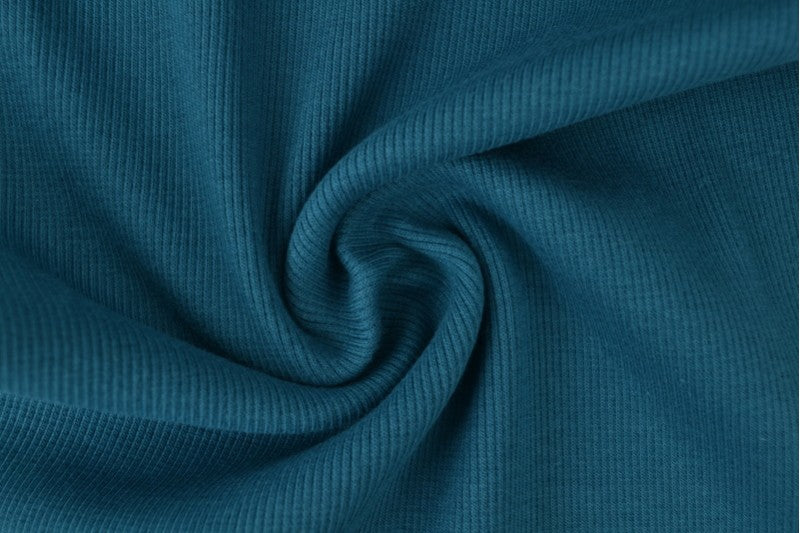 Ripp Bündchen dunkelpetrol 54