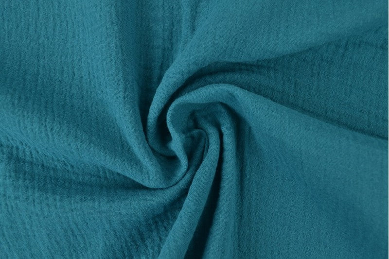 Musselin dunkelpetrol 54