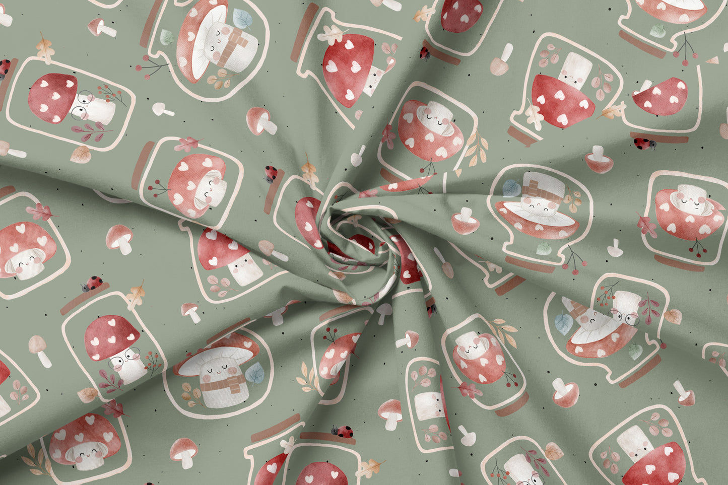 Jersey Eigenproduktion "Pilzglas"