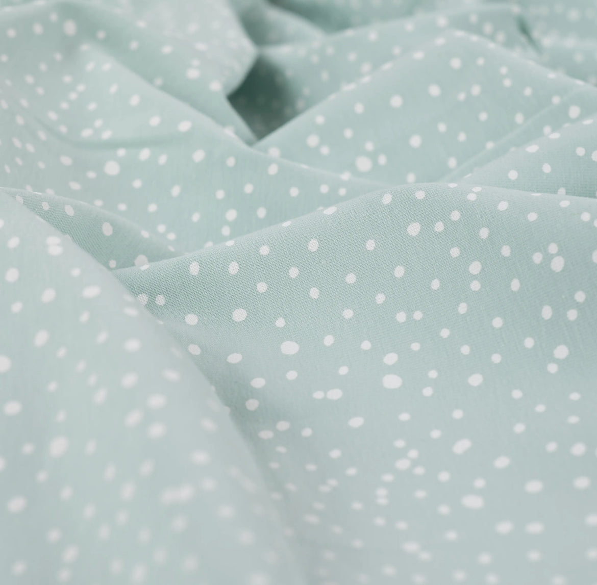 Jersey Punkte dusty mint