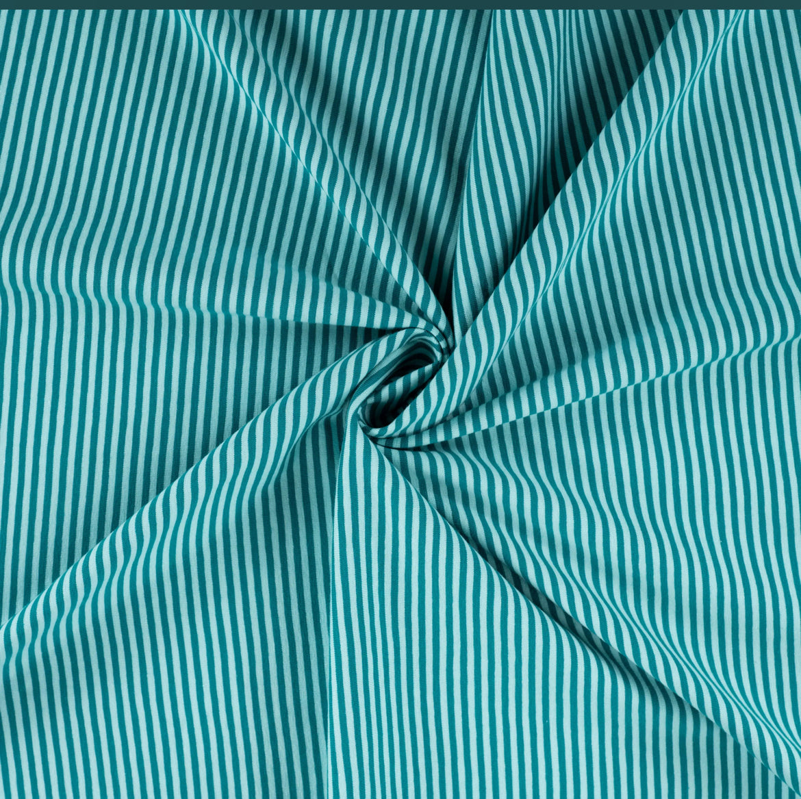40 cm Jersey Streifen petrol/dunkelpetrol