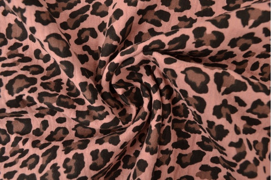 Musselin Leo dunkles altrosa