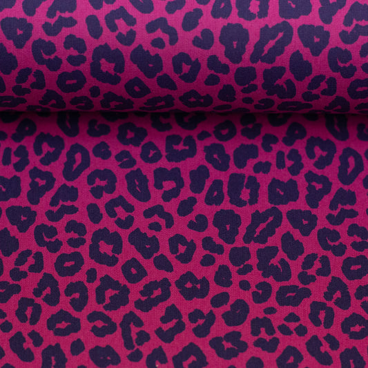 Baumwolle Webware Leonie Erika/dunkelblau