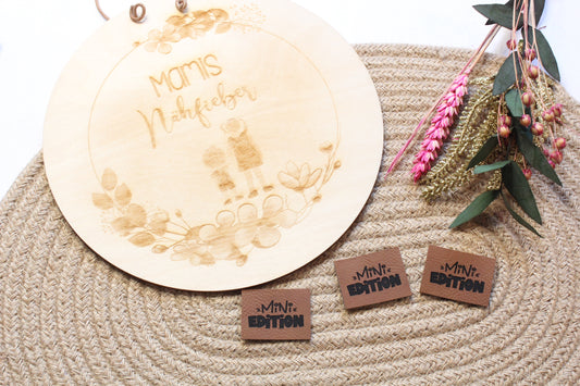 Lederlabel „Mini Edition" 3 x 4 cm