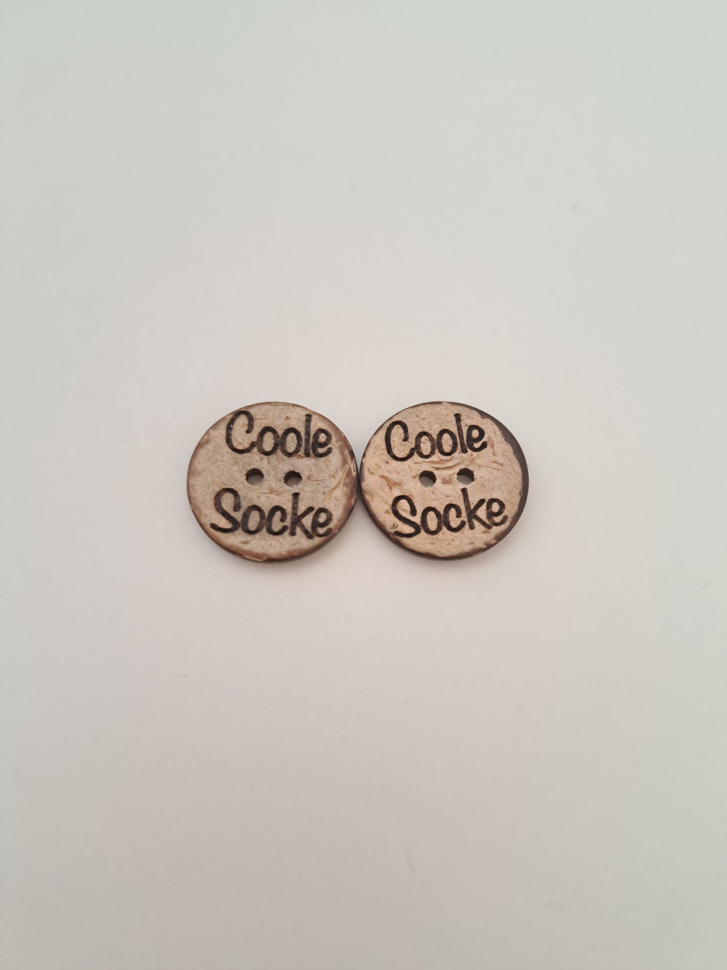 Kokosknopf einzeln "Coole Socke"