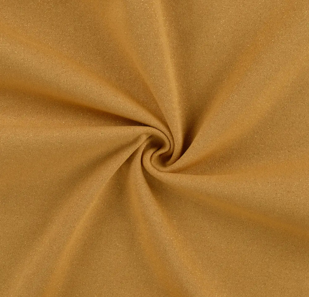 Glitzerbündchen Ocker goldglitzer