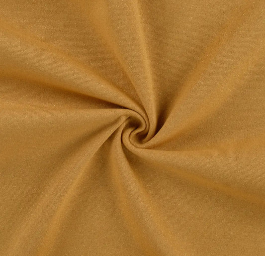 Glitzerbündchen Ocker goldglitzer