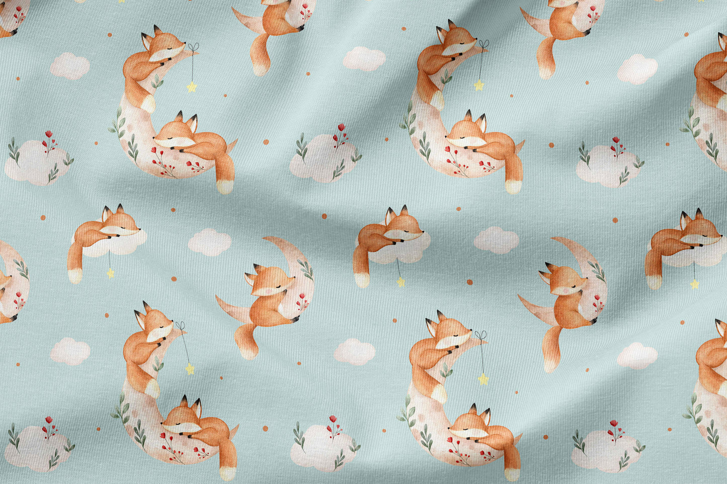 French Terry Eigenproduktion "Foxy and Moon"