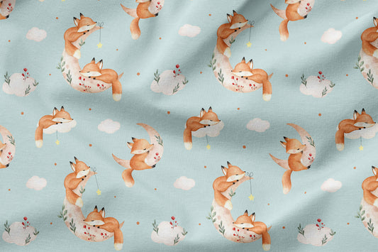 French Terry Eigenproduktion "Foxy and Moon"