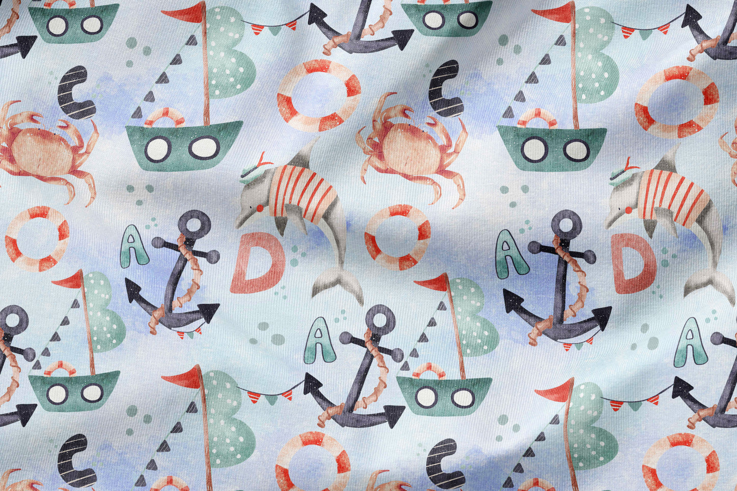 50 cm French Terry Eigenproduktion "ABC"