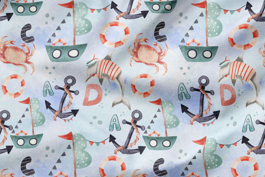 50 cm French Terry Eigenproduktion "ABC"