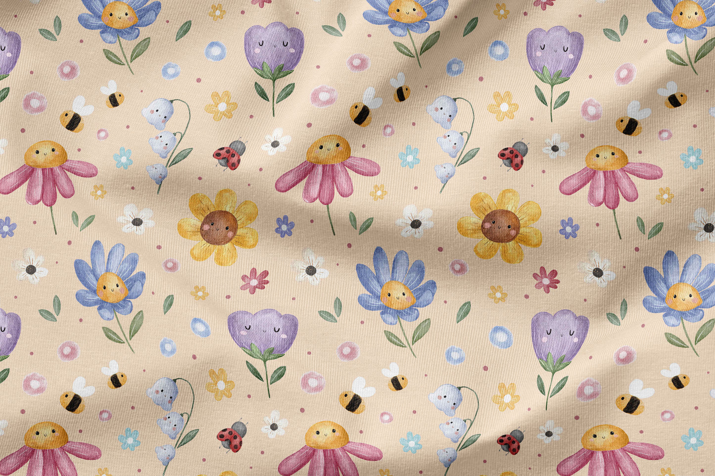 Jersey Eigenproduktion "Happy Flowers"