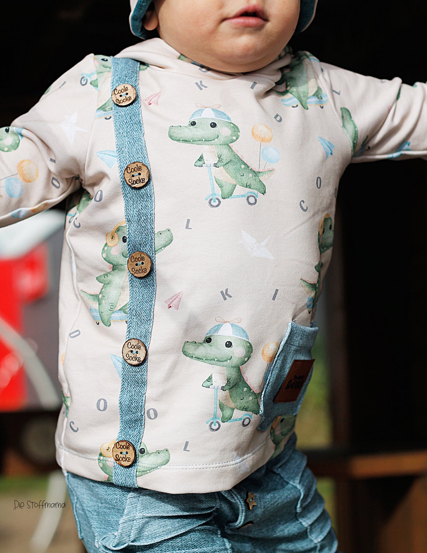 Kokosknopf einzeln "Coole Socke"