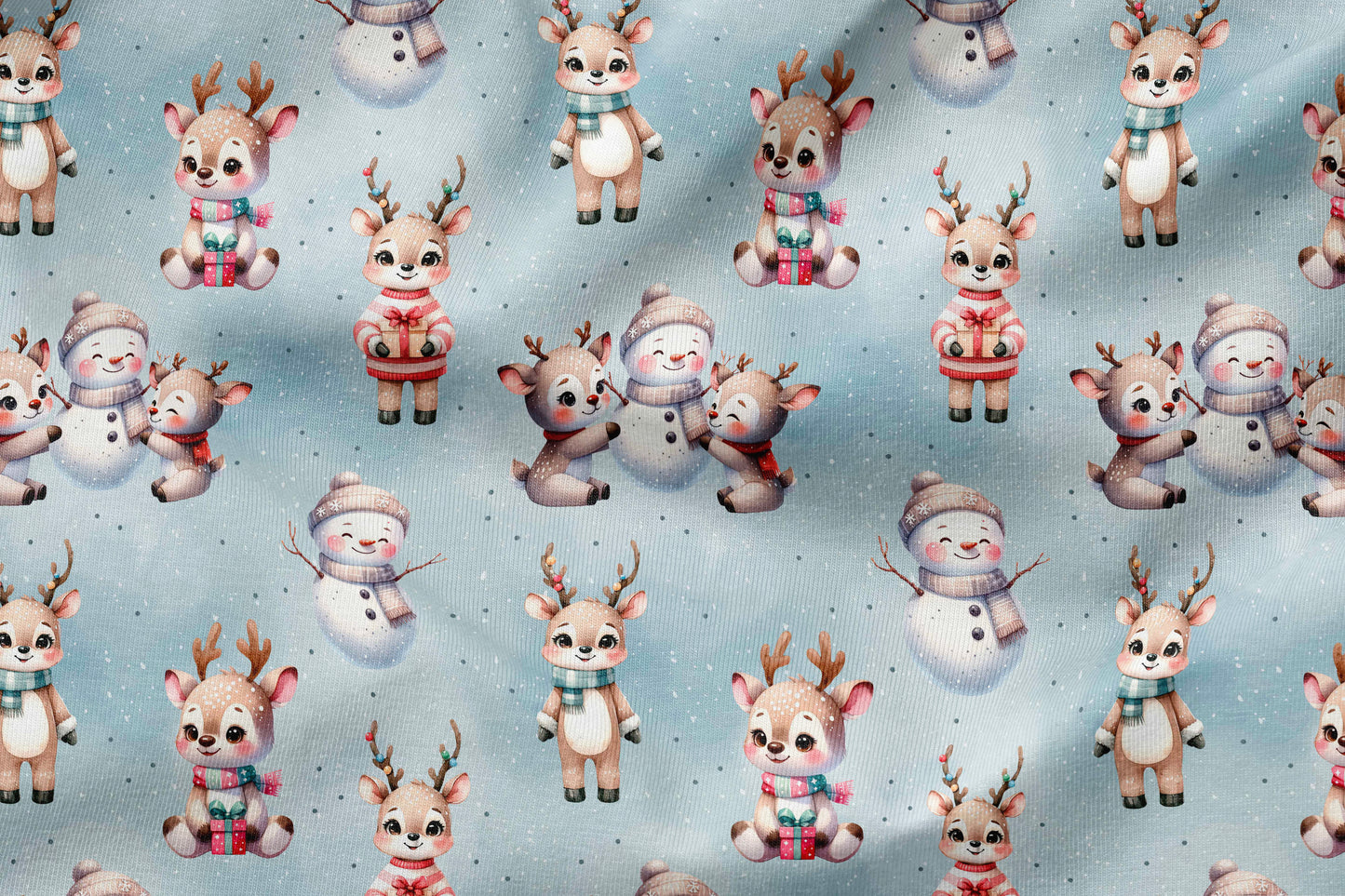 French Terry Eigenproduktion "Snowmen"