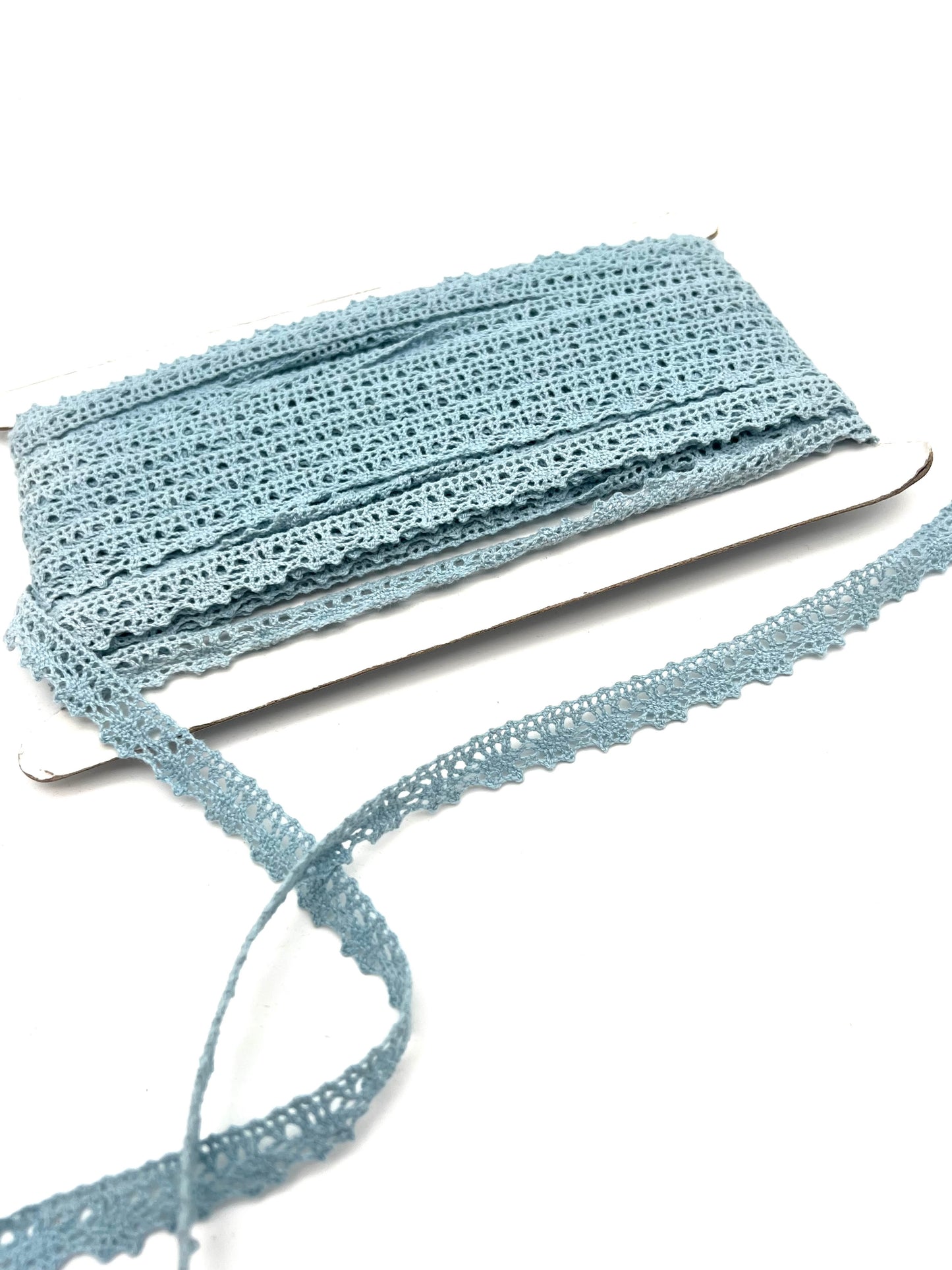 Baumwollspitze himmelblau 49