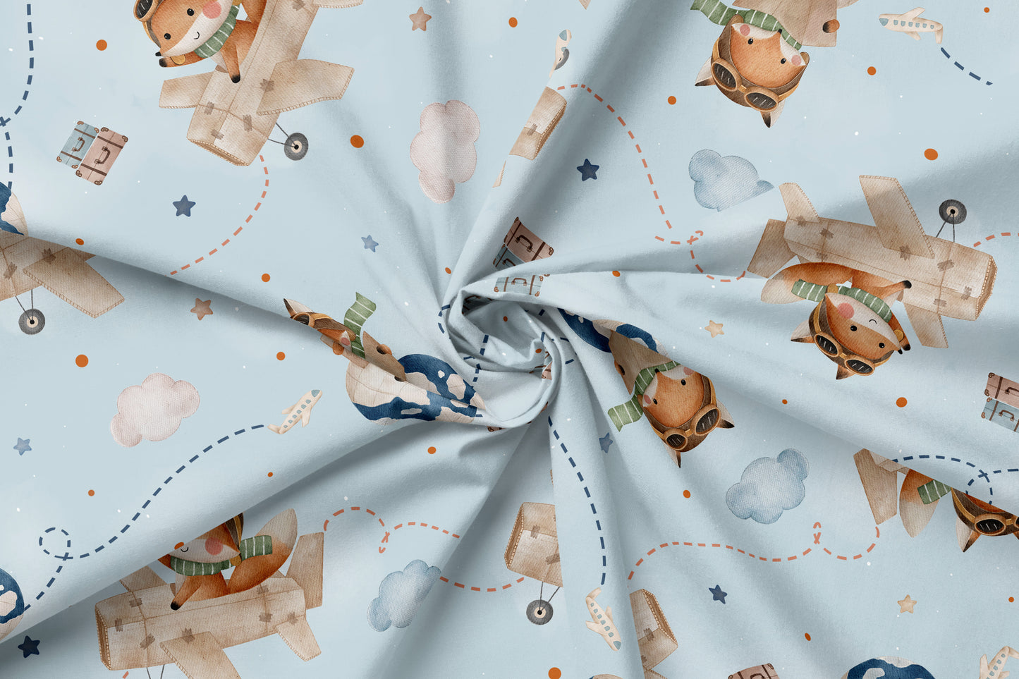 45 cm French Terry Eigenproduktion "Fliegerfuchs“