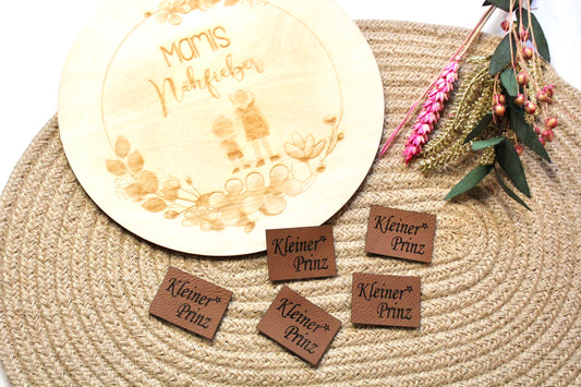 Lederlabel „Kleiner Prinz" 3 x 4 cm
