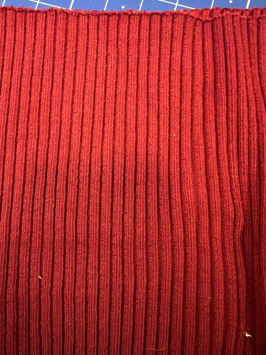 20 cm Breitripp Bündchen bordeaux