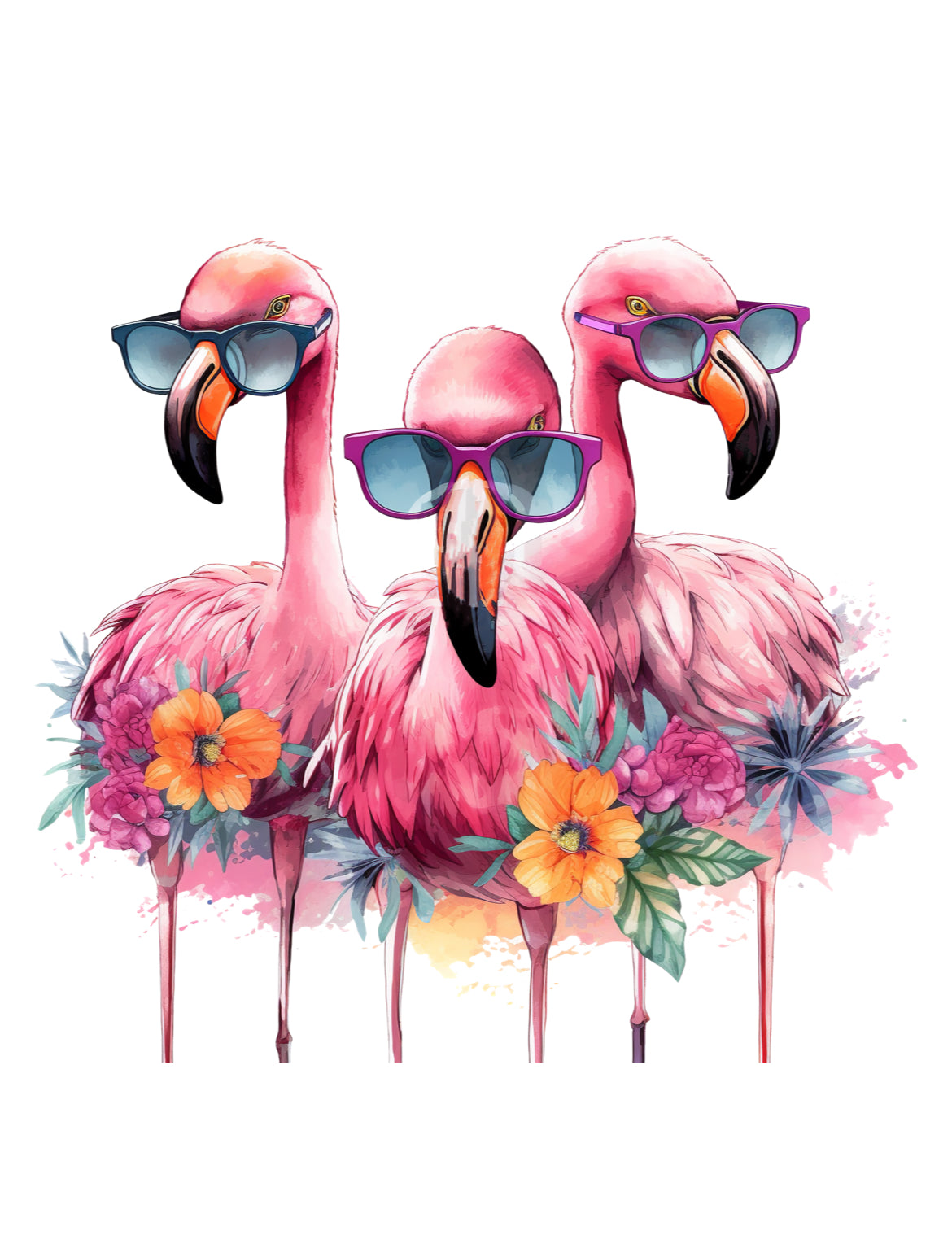 Bügelbild „Flamingo“