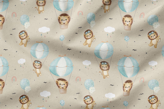 80 cm Jersey Eigenproduktion "Lion flying with the Ballon"