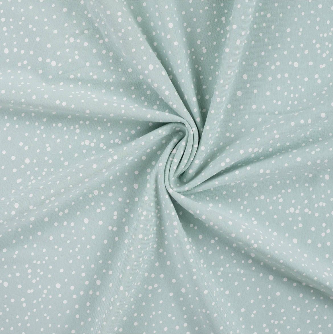 Jersey Punkte dusty mint