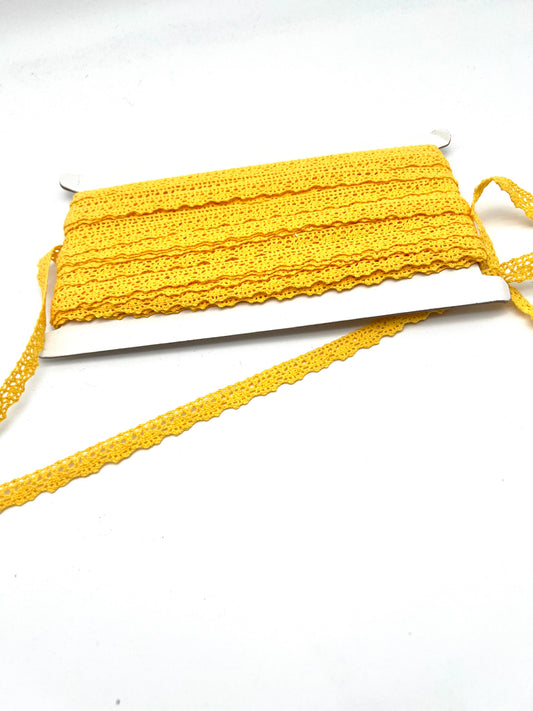 Baumwollspitze gelb 16