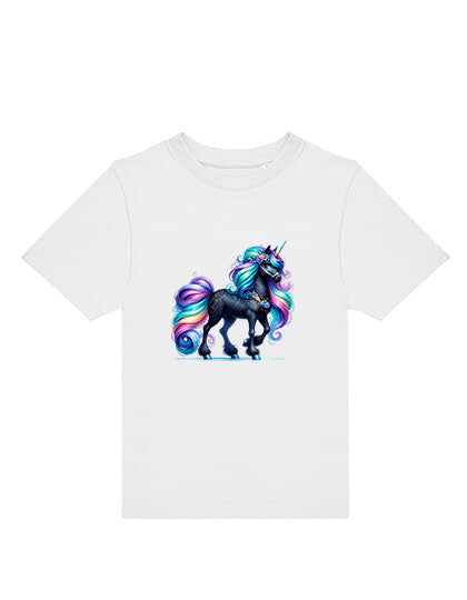 Kinder T-Shirt "Black Unicorn"