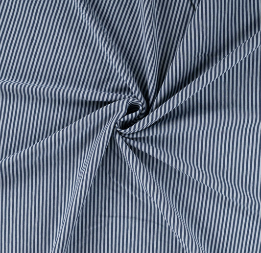 Jersey Streifen navy/dunkelnavy