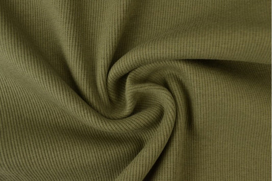 Ripp Bündchen moosgrün 57