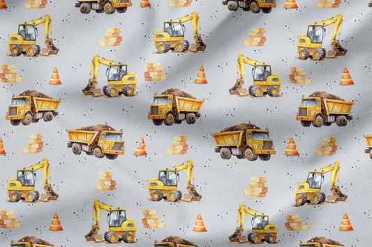 French Terry Eigenproduktion „Baustelle"